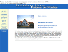 Tablet Screenshot of kleines.ferienhaus-liesen.de
